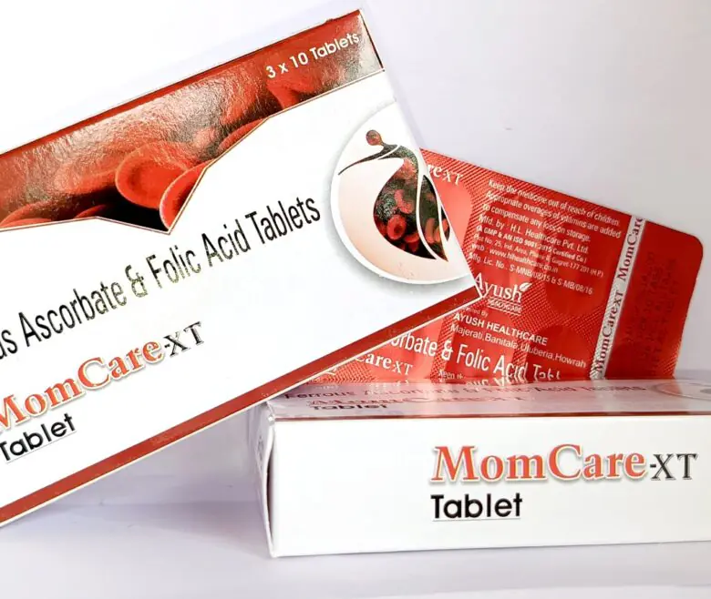 Momcare XT iron and folic acid tablet