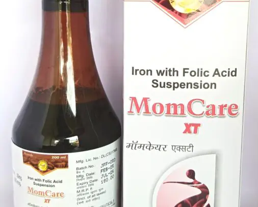 Momcare XT iron and folic acid syrup