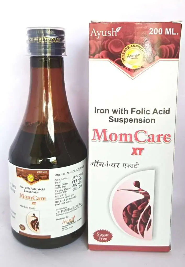 Momcare XT iron and folic acid syrup